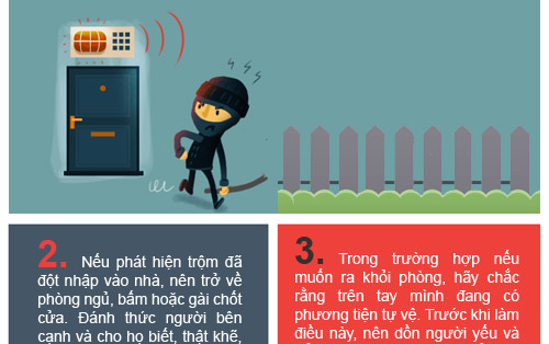 Infographic: Kỹ năng đối phó khi tội phạm đột nhập vào nhà - 9