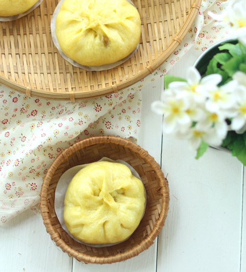 Bánh bao bí đỏ nhân thịt gà cho bữa sáng - 3