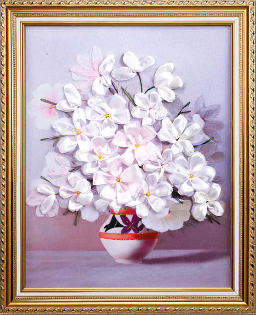 Tranh thêu ruy-băng hút hồn chị em: cực nhanh mà siêu đẹp - 3