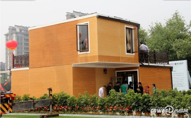 Choáng váng biệt thự hai tầng xây trong 3 tiếng tại Trung Quốc - 6