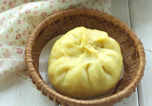 Bánh bao bí đỏ nhân thịt gà cho bữa sáng - 4