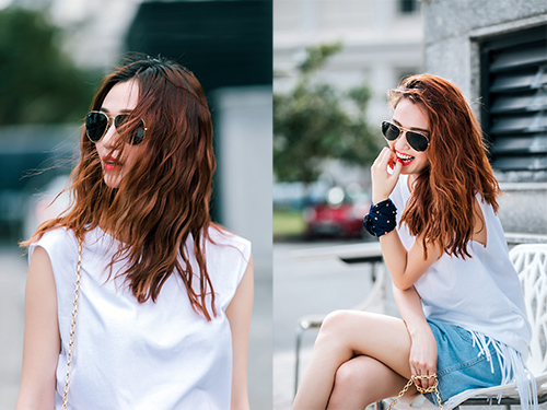 Thích thú với thời trang jeans tươi trẻ của Khánh My - 7