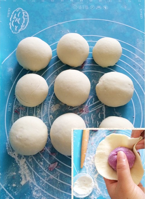 Bánh bao nhân khoai lang tím đơn giản, hấp dẫn - 4