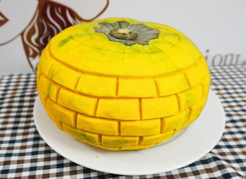 Tỉa quả bí thành bát đựng canh đẹp mắt - 6
