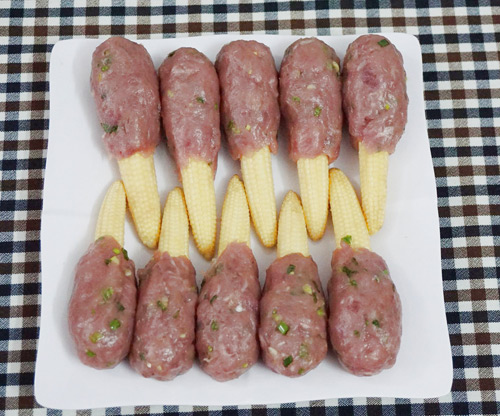 Chả tôm thịt bọc ngô bao tử chiên - 4