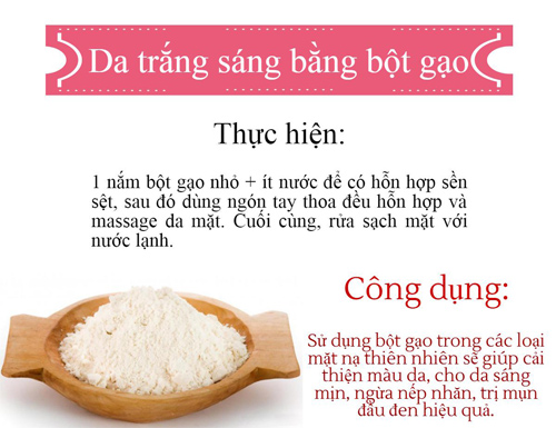 Công thức không hóa chất cho da trắng sáng bằng bột - 1