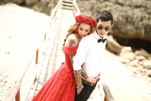 Bộ ảnh kỉ niệm 4 năm ngày cưới của cặp đôi xăm trổ - 3