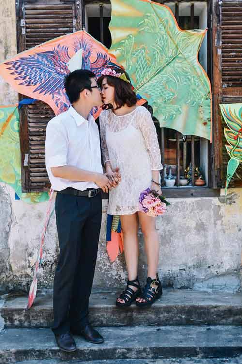 Ảnh cưới toàn nụ hôn của cặp đôi 9x - 14
