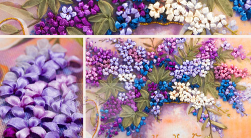 Tranh thêu ruy-băng hút hồn chị em: cực nhanh mà siêu đẹp - 5