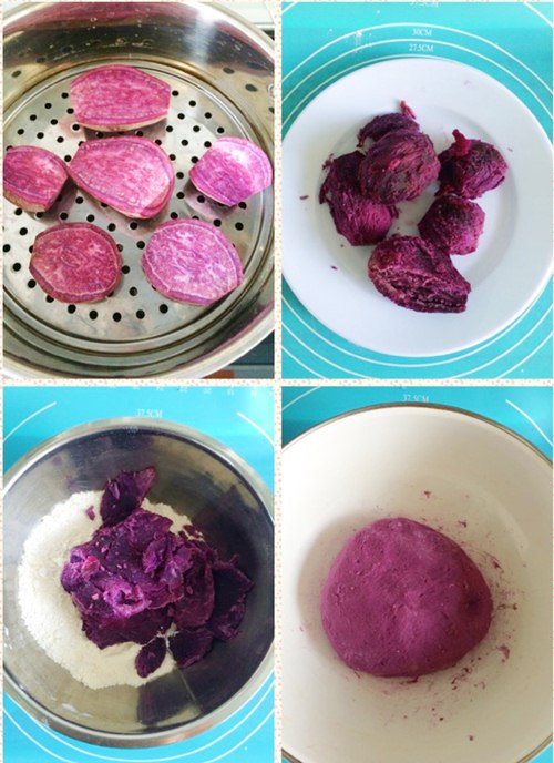 Bánh bao nhân khoai lang tím đơn giản, hấp dẫn - 1