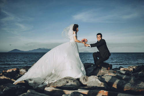 Ảnh cưới toàn nụ hôn của cặp đôi 9x - 6