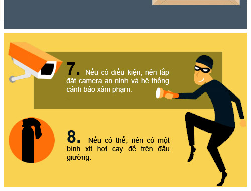 Infographic: Kỹ năng đối phó khi tội phạm đột nhập vào nhà - 6